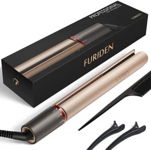 Professional Hair Straightener, Flat Iron for Hair Styling: 2 in 1 Tourmaline Ceramic Flat Iron for All Hair Types