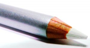 White Pure Light Ivory Wood Eyeliner Pencil